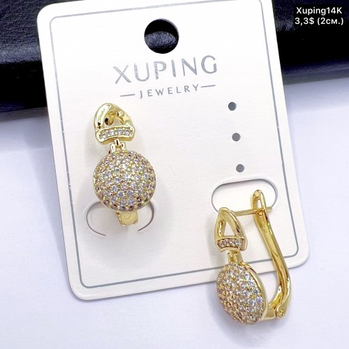 Сережки Xuping14К 10727 ( 2 см.)